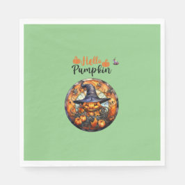 Guardanapo De Papel Alô Scary Hallowe'en Pumpkin