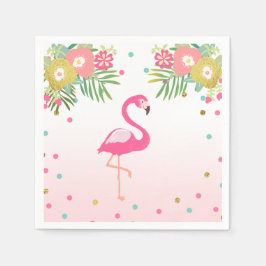 Guardanapo De Papel Aloha Flamingo Paper Tropical Napkins Aniversário