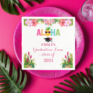 Guardanapo De Papel Aloha Graduation Luau Classe De 2024
