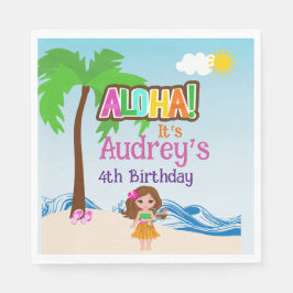 Guardanapo De Papel Aloha Luau Birthday