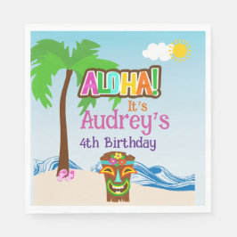 Guardanapo De Papel Aloha Luau Birthday