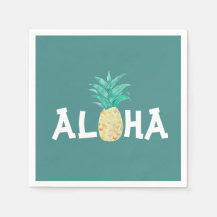 Guardanapo De Papel Aloha Pineapple Tropical Paper Napkin