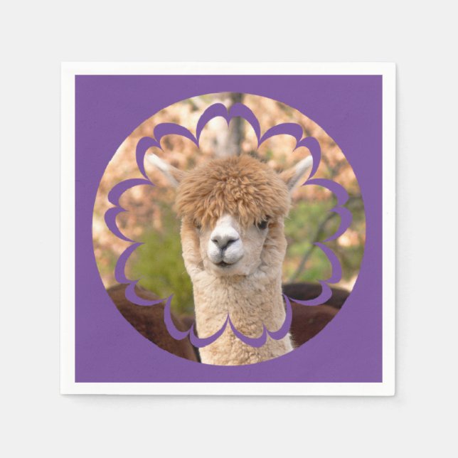 Guardanapo De Papel Alpaca Birthday (Frente)