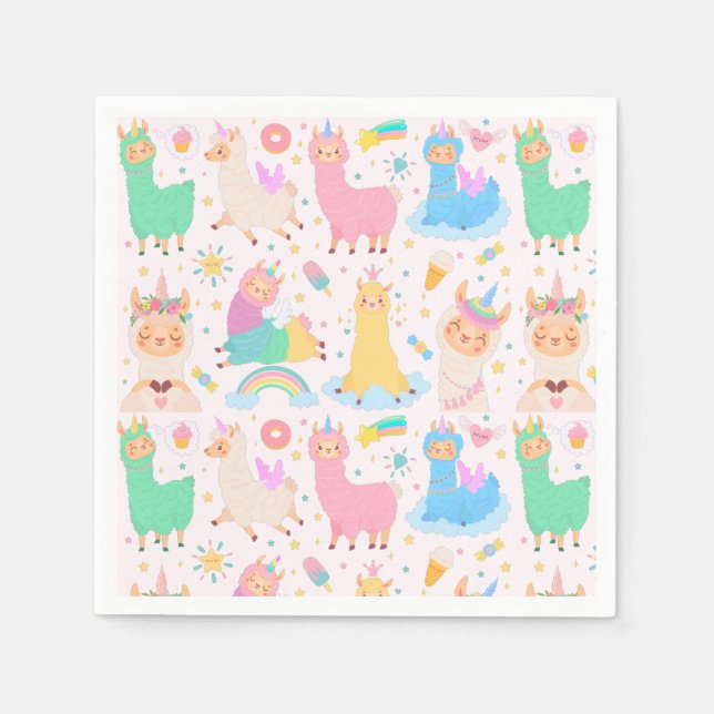 Guardanapo De Papel Alpaca/Llama Napkins (Frente)