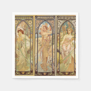 Guardanapo De Papel Alphonse Mucha - Art Nouveau Master