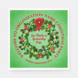 Guardanapo De Papel Alterar TODO Texto Organização Lunchedo Natal Na