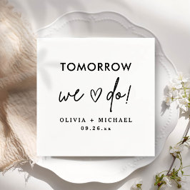 Guardanapo De Papel Amanhã Realizamos O Ensaio De Janta De Napkins