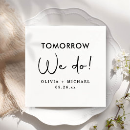 Guardanapo De Papel Amanhã Realizamos O Ensaio De Janta De Napkins