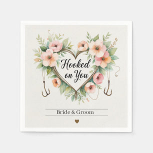 Guardanapo De Papel Amantes de pesca, Gancho para o casamento