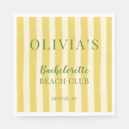 Guardanapo De Papel Amarela e Verde Solteirona de Verão
