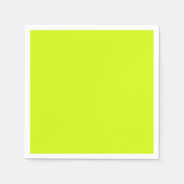 Guardanapo De Papel Amarelo Chartreuse (cor sólida) (Frente)