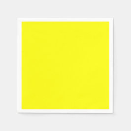 Guardanapo De Papel Amarelo claro fluorescente neon