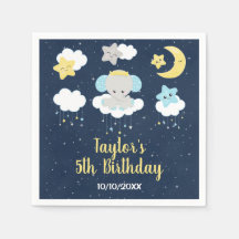 Amarelo elefante e Festa de aniversário Marinho