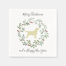 Amarelo Labrador Feliz Natal Labrador Retriever
