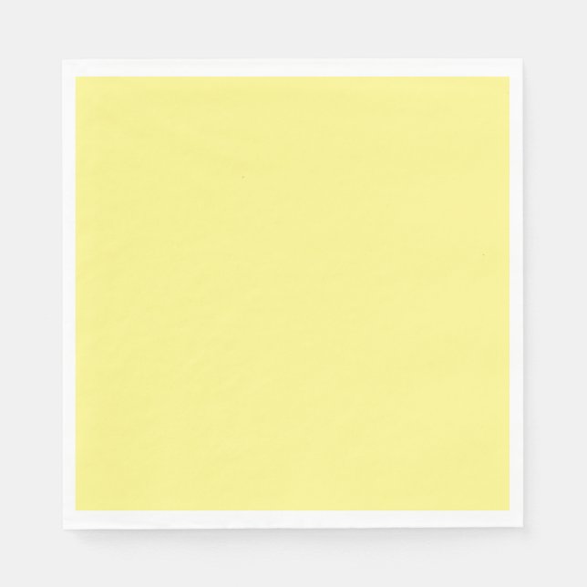 Guardanapo De Papel Amarelo limão, cor sólida, (Frente)