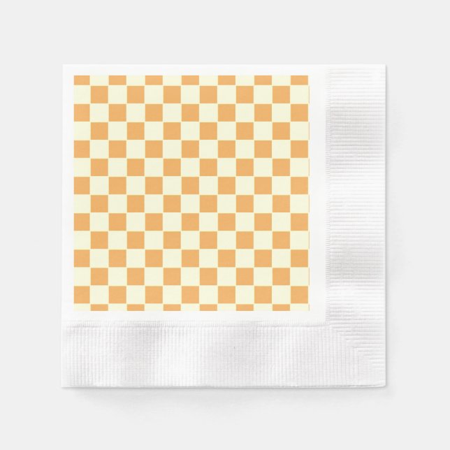 Guardanapo De Papel amarelo xadrez (Frente)