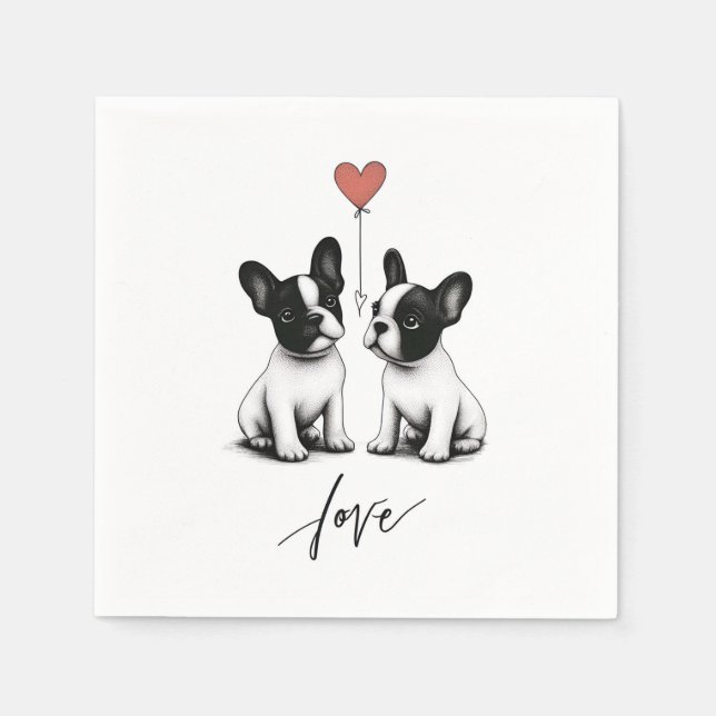 Guardanapo De Papel Amarrado pelo Coração (Frente)