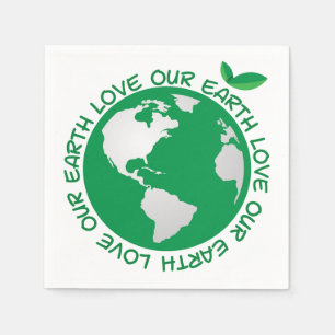 Guardanapo De Papel Ame a nossa terra no papel Napkin
