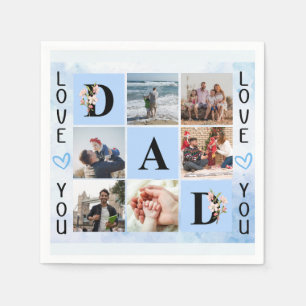 Guardanapo De Papel Ame-O A Colagem Personalizada De Fotografias - Per