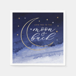 Guardanapo De Papel Ame-o ao Lua e Papel Traseiro