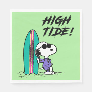 Guardanapo De Papel Amendoins Coluna Alta do Oceano de Snoopy