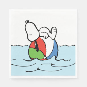 Guardanapo De Papel Amendoins Snoopy Beach Ball Beach