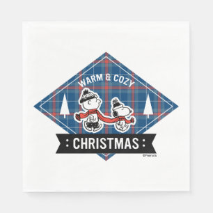 Guardanapo De Papel Amendoins Snoopy & Charlie Brown Warm & Cozy