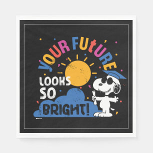Guardanapo De Papel Amendoins Snoopy Seu Futuro Parece Tão Brilhante