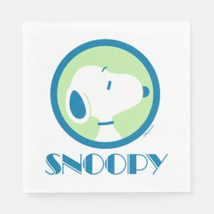 Guardanapo De Papel Amendoins Sonhos De Deco Azul De Snoopy