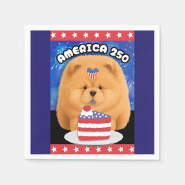Guardanapo De Papel AMÉRICA 250  Chow Vermelho