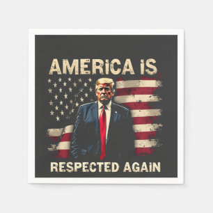 Guardanapo De Papel América é respeitada novamente Trump USA 4 de julh