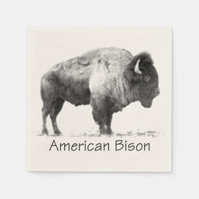 Guardanapo De Papel American Bison (Frente)