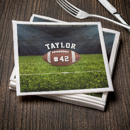 Guardanapo De Papel American Football Field Name Team Jersey Number