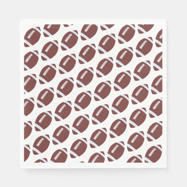 Guardanapo De Papel American Football Gridiron Ball Patterno (Frente)