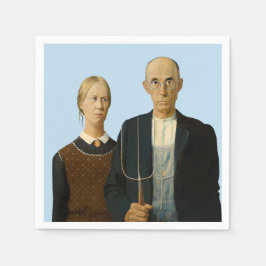 Guardanapo De Papel American Gothic Grant Wood