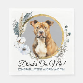 Guardanapo De Papel American Staffordshire Terrier Wedding Napkins