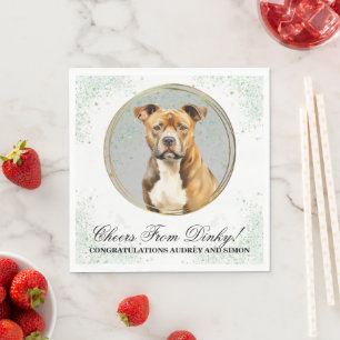 Guardanapo De Papel American Staffordshire Terrier Wedding Napkins