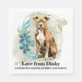 Guardanapo De Papel American Staffordshire Terrier Wedding Napkins