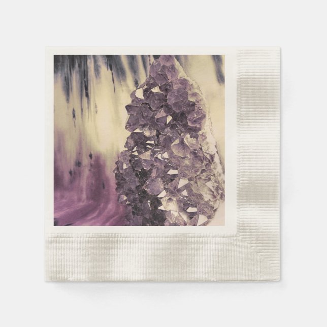 Guardanapo De Papel Ametist Geode (Frente)