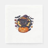 Amigo Chapéu de Bruxa Gato Pastel Kawaii Hallowe