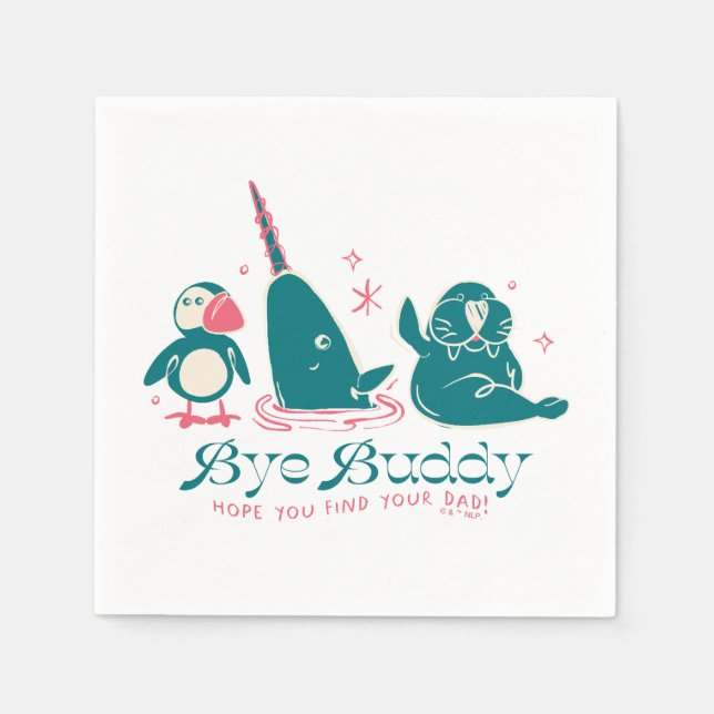 Guardanapo De Papel Amigos Animais - Tchau Amigo Espero Que Encontrem  (Frente)