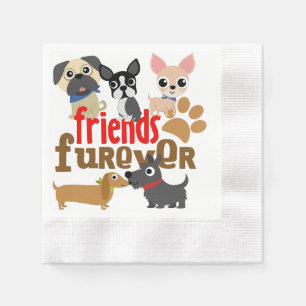Guardanapo De Papel Amigos Cães Futuros Cachorros