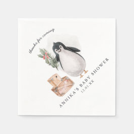 Guardanapo De Papel Amigos do inverno | Pinguins e Ursos Polares