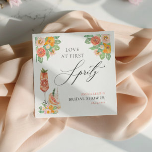 Guardanapo De Papel Amor à Primeira Brindada Coquetel Brilhante Chá de