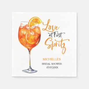 Guardanapo De Papel Amor à Primeira Brindadeira de Cocktail de Verão C