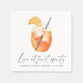 Guardanapo De Papel Amor à primeira vista Chá de noiva Spritz