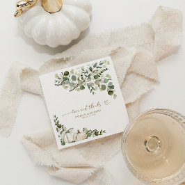 Guardanapo De Papel Amor & Agradecimento Abóbora Branca Verdura Casame