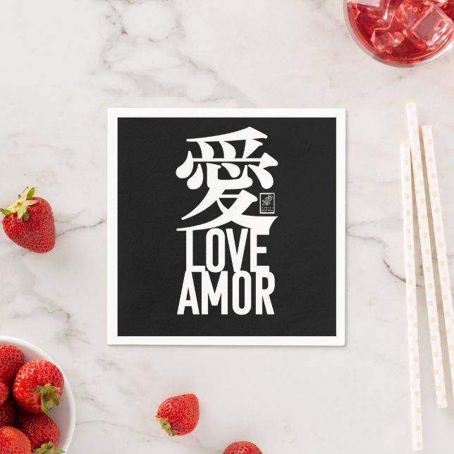 Guardanapo De Papel Amor. Amor. 愛. (Insitu)