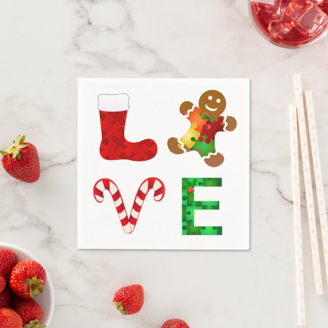 Guardanapo De Papel AMOR Autismo Natal (Insitu)