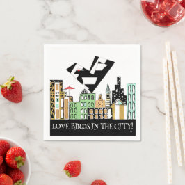 GUARDANAPO DE PAPEL AMOR AVE NA CIDADE